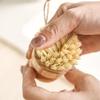 Solid Wood Dishwashing Brush with Sisal and Coconut Fiber