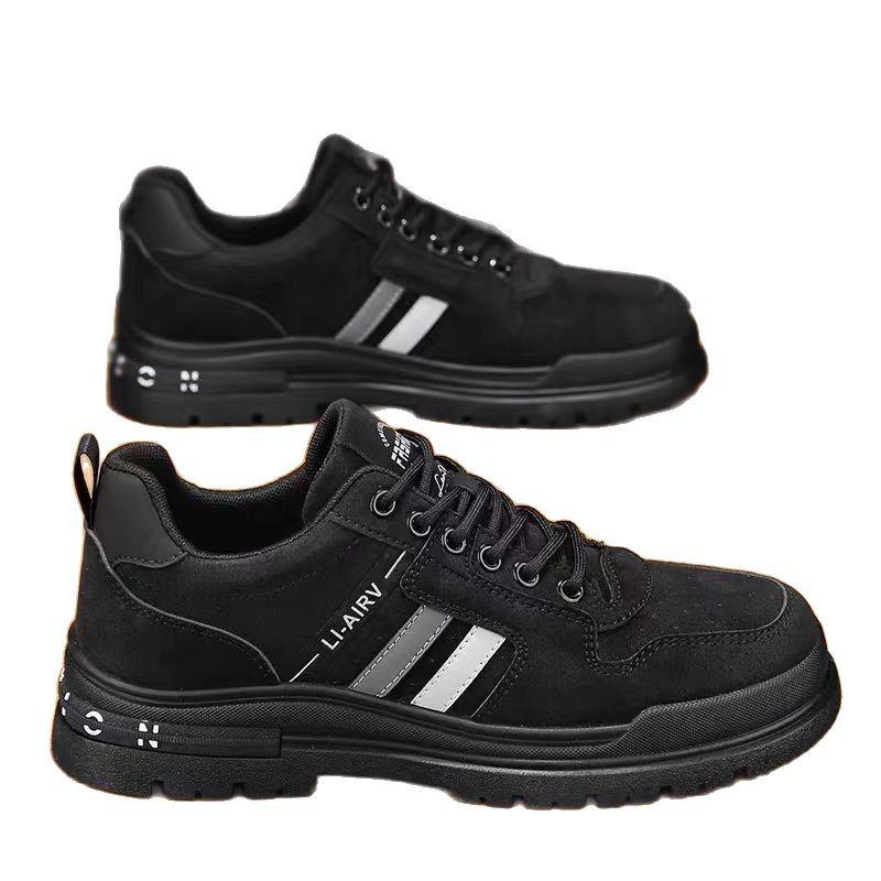 Men's Shoes 2025 Autumn New Men's Retro Tooling Thick-soled Construction Site Work Labor Insurance Shoes Non-slip and Wear-resistant Shoes