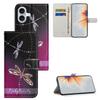 For iPhone 16 Plus Case Pattern Print PU Leather Wallet Phone Cover Cross Texture