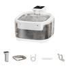 USB Rechargeable Pet Water Fountain 5000mah Battery Large Capacity 4.5L Quiet Operations for Cats Small Dog Watering Use