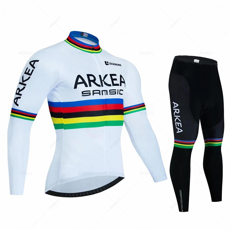 Men Bike Suit 19D Gel Pad Pants Autumn MTB Maillot Ciclismo Clothing Bicycle Uniform 2026 Long Sleeved Autumn Breathable Cycling Suit Set