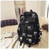 School bag for female junior high school students, high value, cute bow backpack, large capacity, grade 3 to 6 primary school students backpack