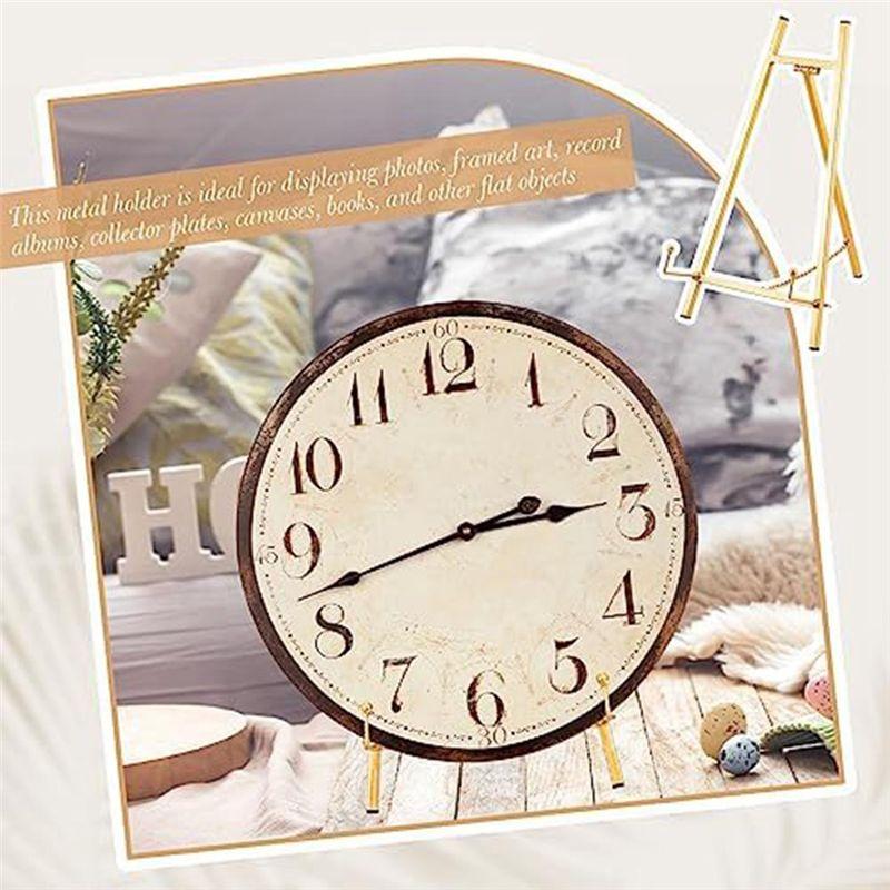 A84X-Supporto Tavolo Cavalletto Metallo Moderno Supporto Tavolo Cavalletto per Pittura Supporto Artistico Cavalletto per Matrimonio Espositore Piatto Foto Piatto Libro Foto Durab