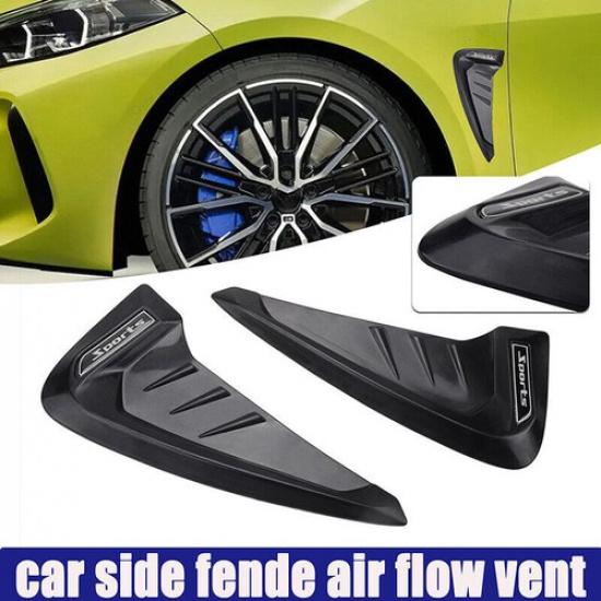 Черная 3D Накладка на крыло автомобиля, воздухозаборник, решетка, вентиляционное отверстие, наклейка, универсальная