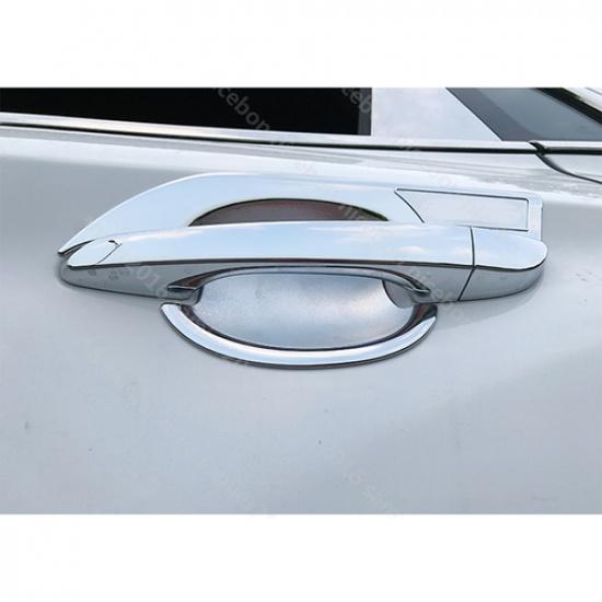 For Hyundai Kona 2018- Chrome Car Exterior Door Handle Bowl Cup Cover Trim