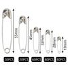 260pcs Silver & Nickel Safety Pins Set for DIY Jewelry & Clothing