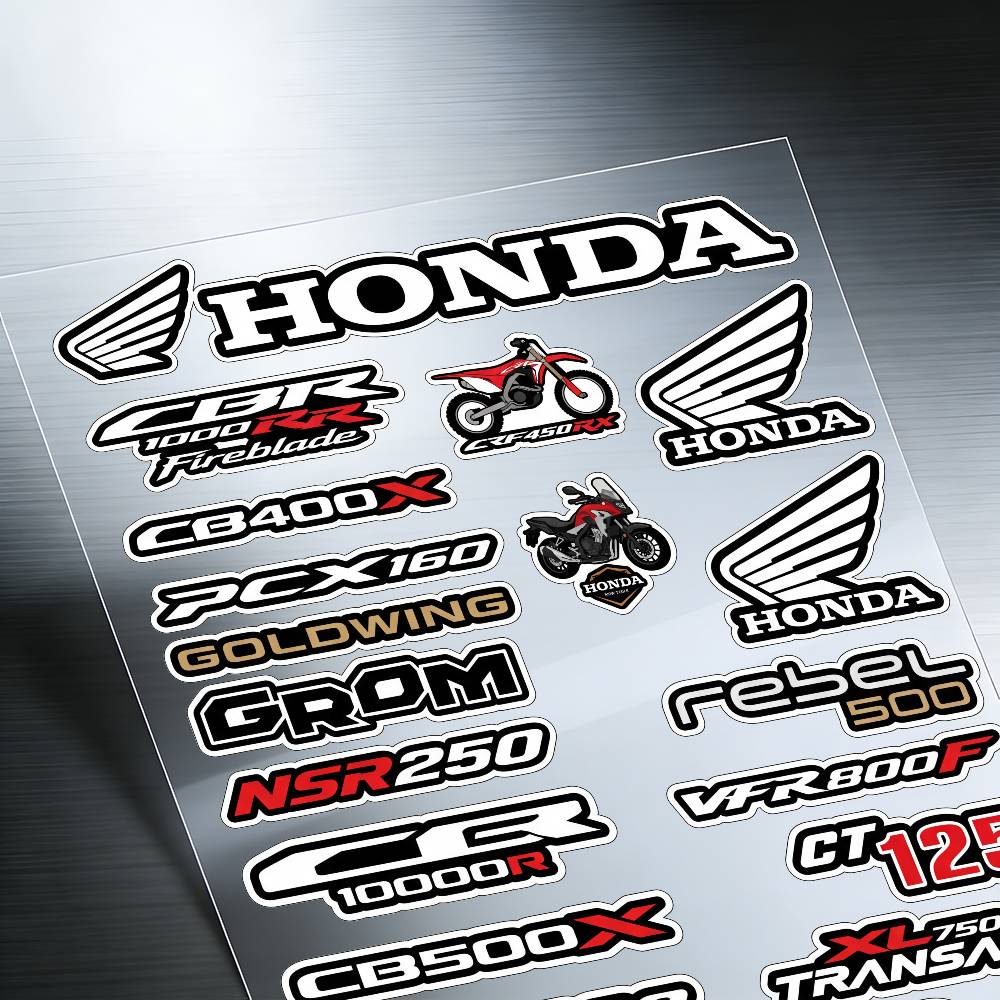 FOR HONDA HRC H WING Reflective Motorcycle Stickers Waterproof Vinyl Decals for Motorbike Helmet Fuel Tank Bike