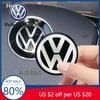 2026 Hot For VOLKSWAGEN VW 40 45 50mm ABS Hollow Out Car Steering Wheel Center Emblem Sticker For Volkswagen Polo VW GTI Golf Je
