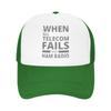 Ham Radio Operator Never Let You Down Foam Trucker Hats Men Women Summer Cooling Mesh Baseball Cap Casual Sun Hat Adjustbale