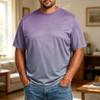 Men's Big Size Comfortable Breathable Casual Loose Fit T Shirt Top Soft Fabric Short Sleeve Crew Neck Tee for Everyday Wear