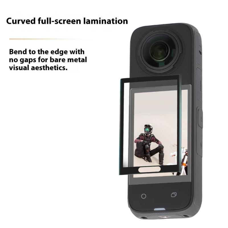 High Sensitivity Tempered Glass Protector for X5 Camera LCD Display Thickness Curved Edged Display Film Replacement