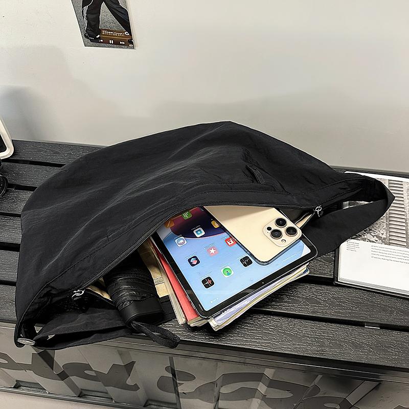 Men's Nylon Crossbody Bag Women's Large Capacity Tote Bag Student Book Bag Commuter Shoulder Bag