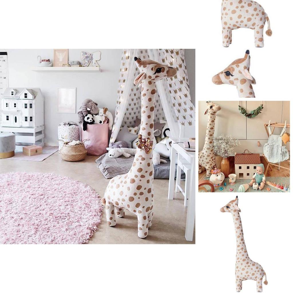 Süßes Giraffen-Stofftier Schlafkissen Für Kinderzimmer-Dekoration Und Nickerchen-Unterstützung