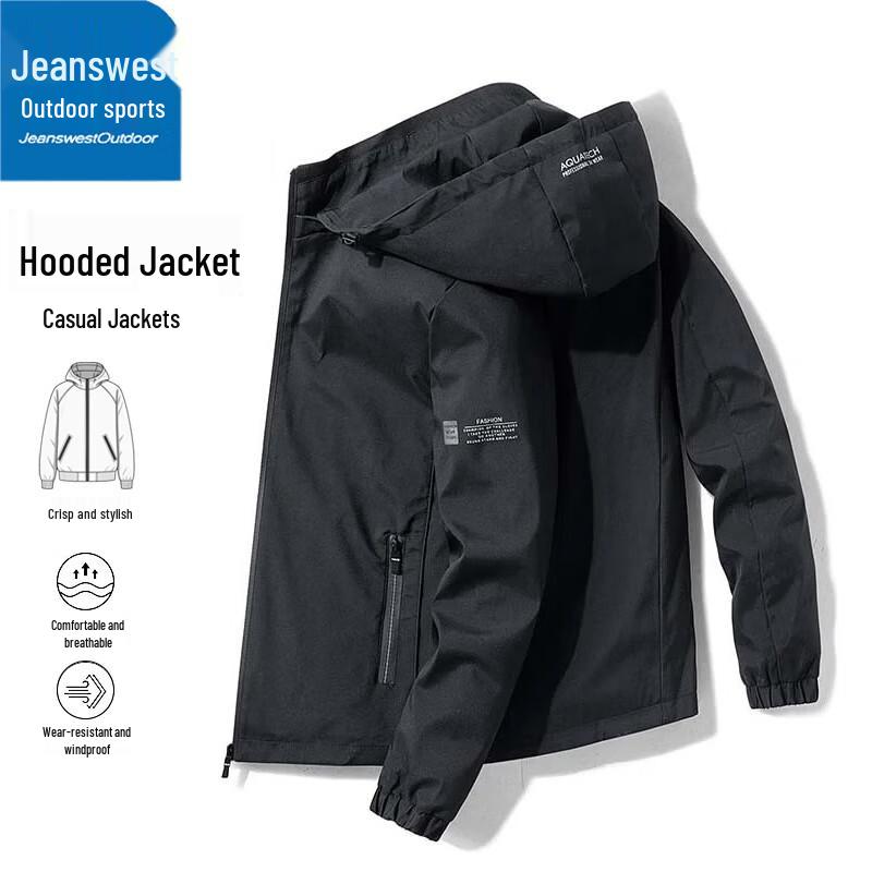 

Jeanswest Men s Multi-Season Hooded Outdoor Jacket L