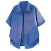 Shirt Men's Summer Half-sleeved Shirt Men's Lapel Trendy Cotton Shirt Loose Shirt Short-sleeved