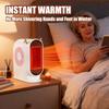 Small Electric Heater Quiet Electric Tip-Over Protection Bedroom Thermostat Portable Space Heater For Indoor Table Shelf Office