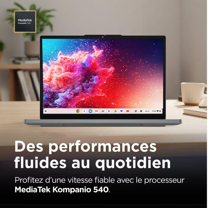 PC Portable Chromebook LENOVO 14M8911 | Chrome OS - 14" WUXGA - MTK 540 - RAM 4 Go - Stockage 64 Go - AZERTY