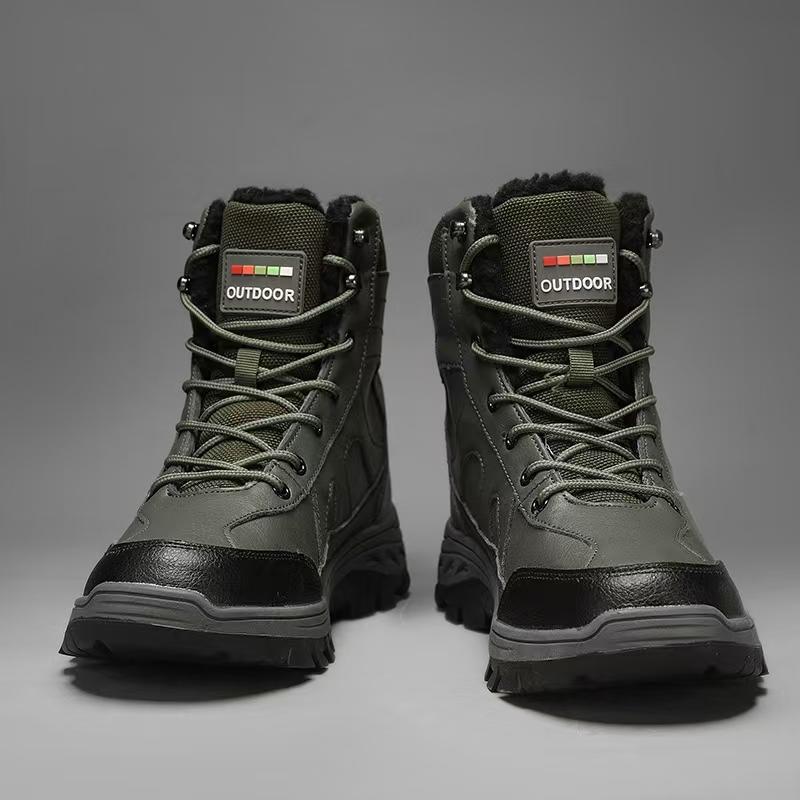 TUINANLE Женские зимние толстые нескользящие ботинки для снега — фото 13