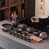 Light Luxury Purple Sand Kung Fu Tea Set, Household Cover Bowl Teapot Cup, High-end Elders, Gift Box Set