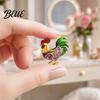Farm-themed Jewelry Chicken Rooster Brooch Pin Acrylic Lightweight Farm Lapel