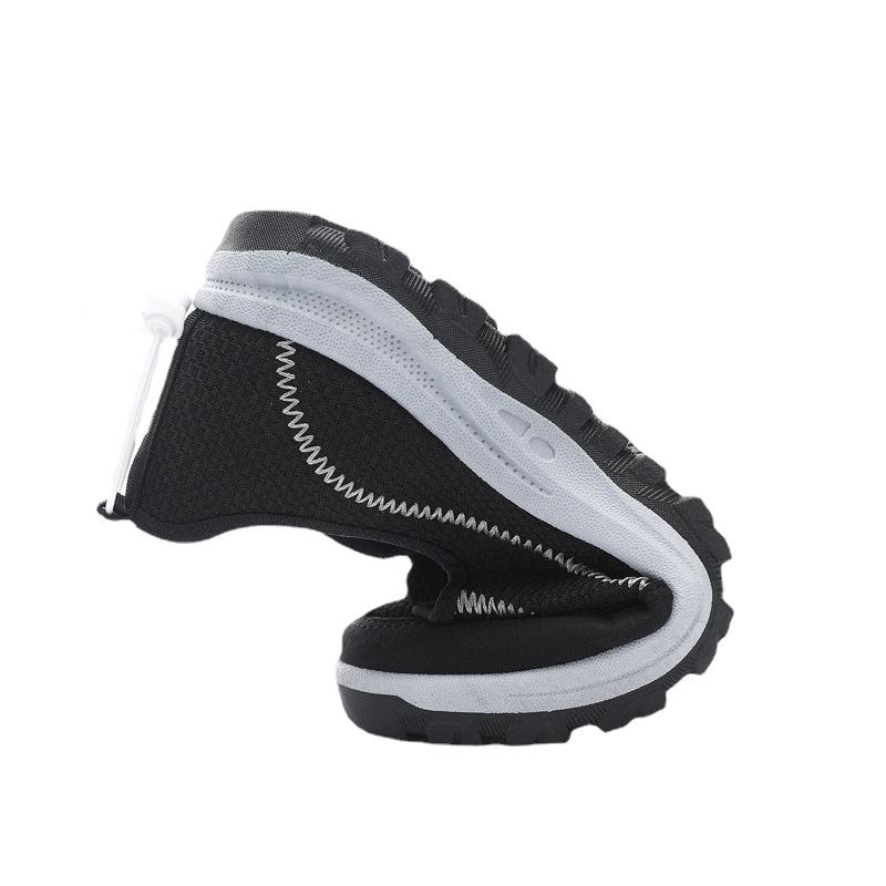 Men's Shoes Mesh Fly Woven Breathable Casual Sports Shoes Comfortable Lazy Slip on Shoes Casual Shoes Men Anti-Odor Shoes Male