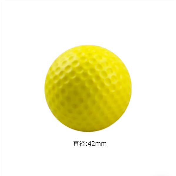 Yellow Golf Practice Golf Practice Set of for Indoor Golf Shot Use Balls, Equipment, 12, Practice, Practice, Elastic, Lightweight, Indoor/Outdoor