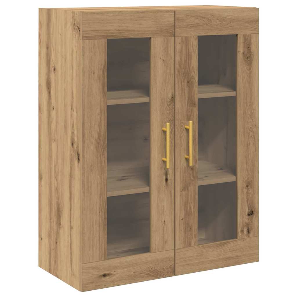 Highboard with Drawers 2 pcs Artisan Oak Wood Material