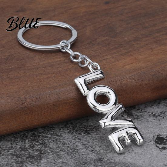 Durable Key Ring LOVE Keychain for Backpacks Alloy Letter Car Handbag Charm Pendant Holder Pendant Romantic Valentine’s Day Gift
