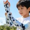 Mangas de Brazo para Correr en Verano Niños Puño Ajustable Protección UV Cubrebrazos Parasol Seda de Hielo Protección Solar Exterior Mangas de Brazo