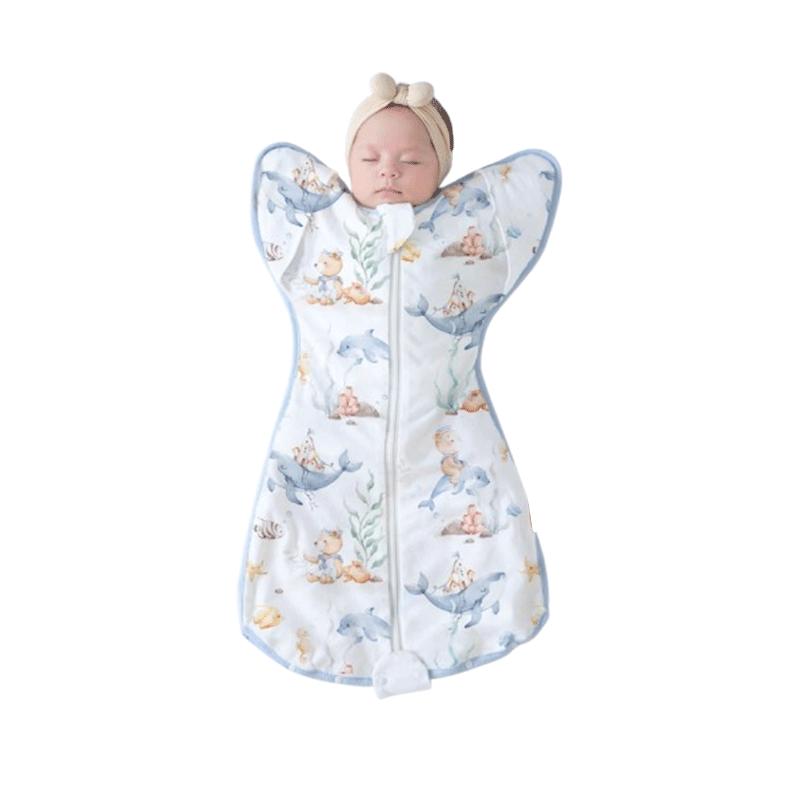 JOYNCLEON Newborn Baby Anti-Startle Pure Cotton Sleep Sack M (65-76cm)