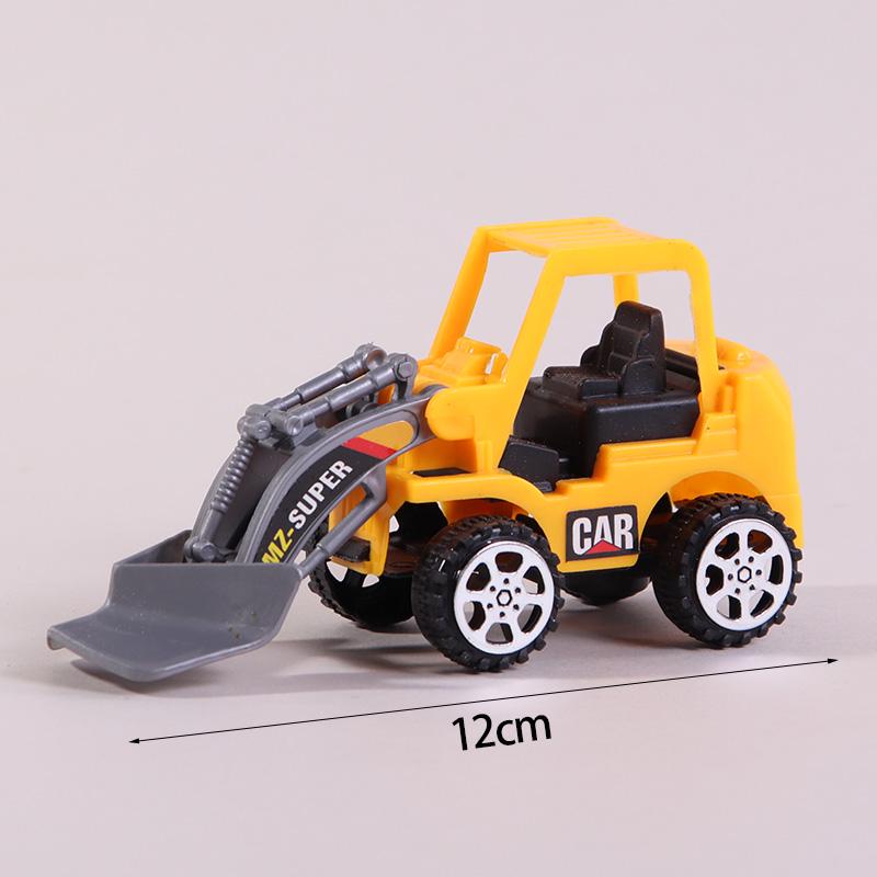 Construction Vehicle Cake Toppers: Excavator, Bulldozer, Roadblock Inserts, Figurines for Boys' Birthday