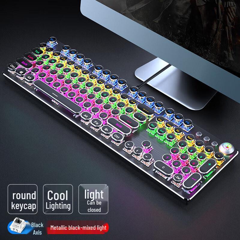 QiSha Wired Custom Mechanical Gaming Keyboard