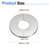 Uxcell 2 pezzi Flangia Divisa da Parete 22mm-172mm Acciaio Inossidabile Rotonda Autoadesiva Copertura per Tubo Flangia Divisa Clip-on Rosone Collare