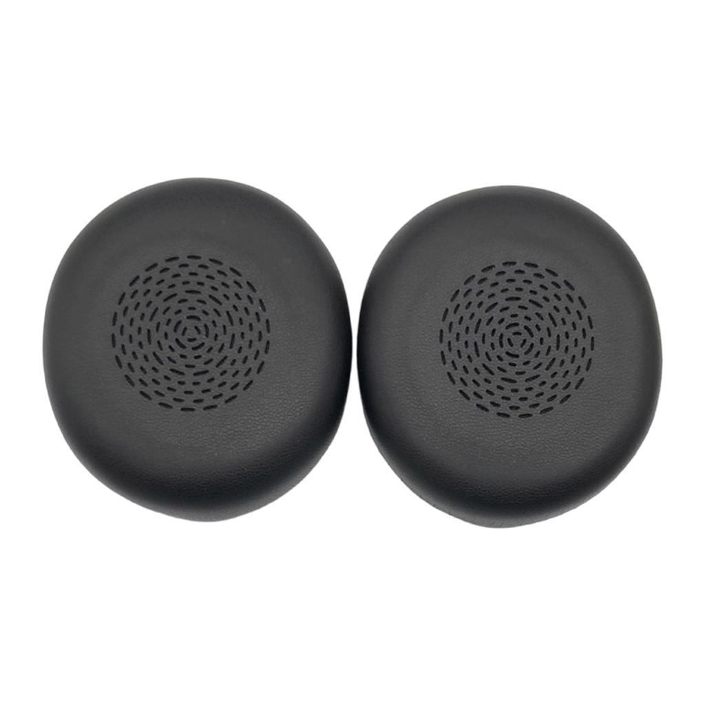 1Pair Ear Pad Replacement Protein Leather Earpads Ear Cushions Sponges Cover Earmuffs for Jabra Evolve2 75 Headphones