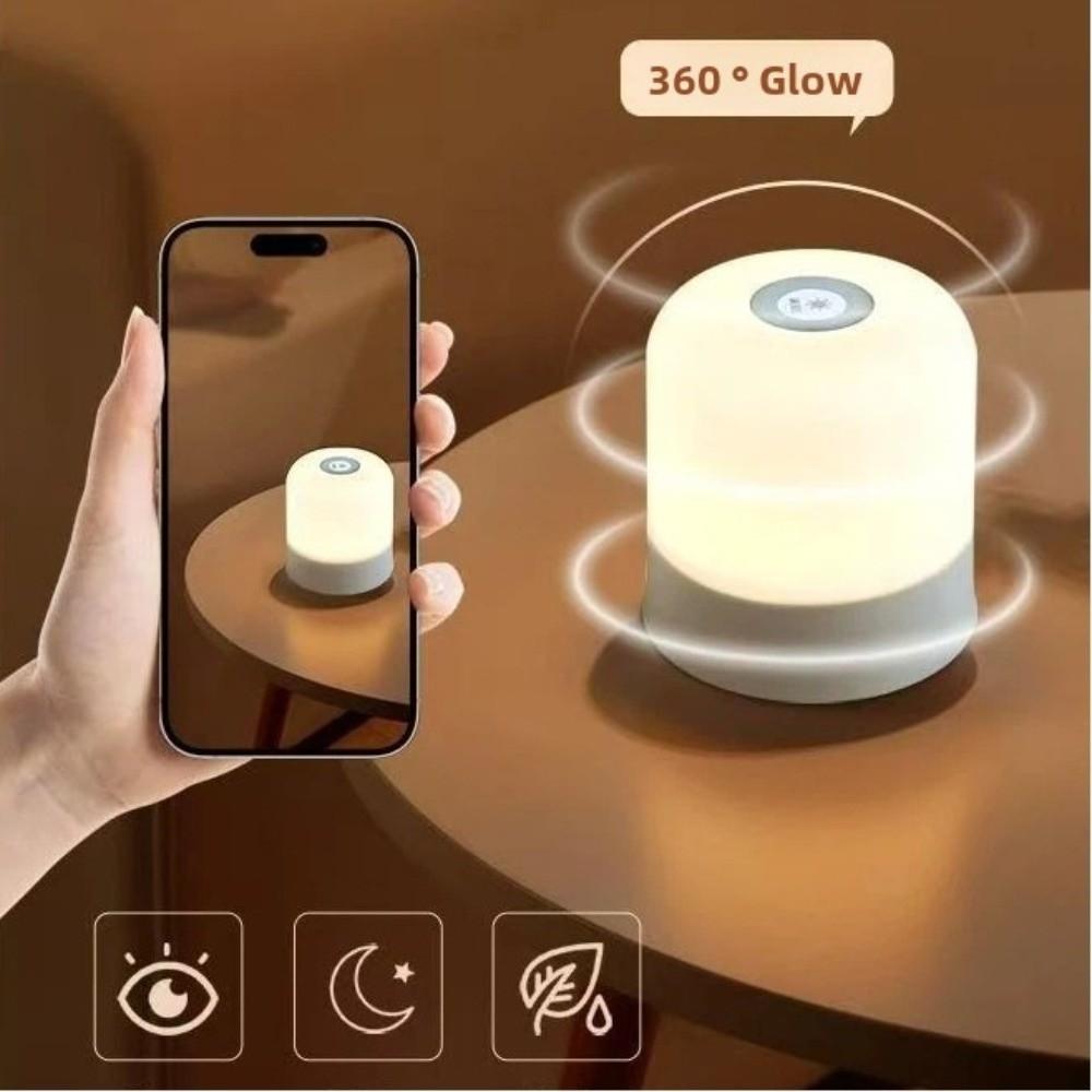 Creative Touch screen LED Night Light Bedroom Decor Soft Light Touch Night Lamp Gift USB Rechargeable Table Lamp Bedroom