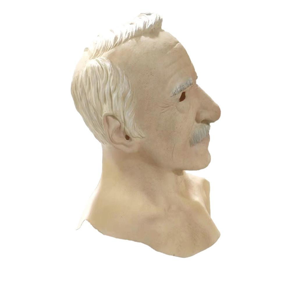Latex Old Man Mask For Halloween Party And Live Streaming Prop