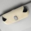 Leather Car Sun Visor Glasses Box Sunglasses Storage Clip For Porsche Cayenne Panamera Macan 911 718 Taycan Boxster Cayman 918 XA2
