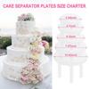 15 Pieces Clear Cake Stacking Dowels with 5 Cake Separator Plates for 4 6 8 10 12 Inch Cakes  for Wedding Cake Construction