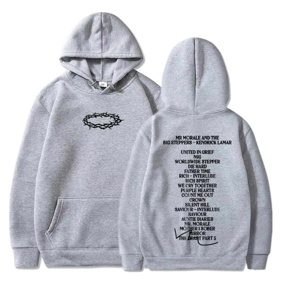 Hip Hop Rapper Kendrick Lamar Hoodie Mr Morale And The Big Steppers Music Album Print Hoodies Men'S Women Sweatshirts Streetwear