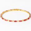 Luxury Rainbow Iced Out Zircon Tennis CZ Bracelet Women's Stretch Adjustable Bracelet Hippie Fashion Accessories Jewelry Gifts