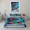 Christmas Poinsettia Decoration Bedding Duvet Cover Set Duvet Cover Pillowcases  (1*Duvet Cover 2*Pillowcases, Without Duvet Insert)