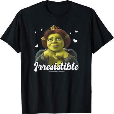 Shrek Valentinsdag Fiona Uimodståelige Flydende Hjerter T-shirt