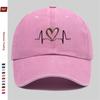 Pc Leopard Print Heart and Heartbeat Print Baseball Cap Lightweight and Breathable Suitable for Spring and Summer As a Sun Ha
