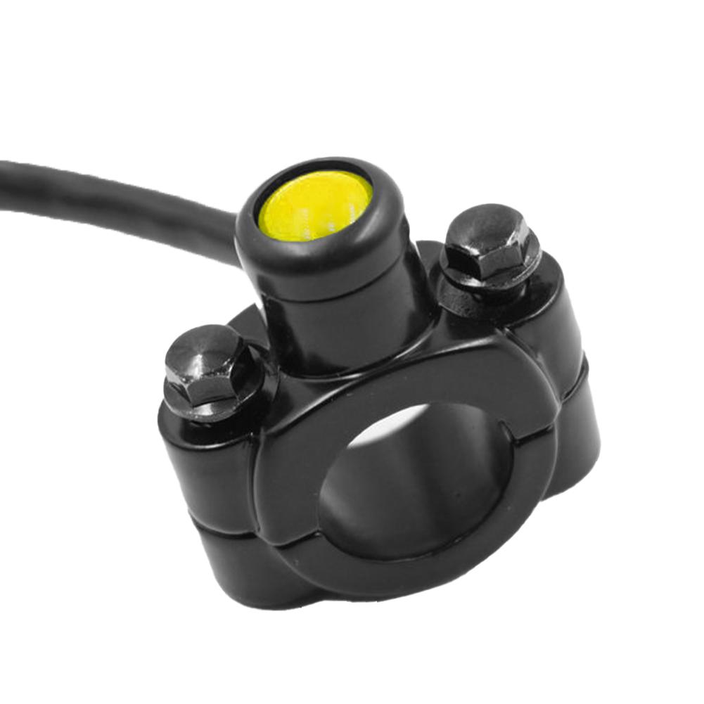 

22 см 7/8 мотоциклетный переключатель крепление на руль клаксон фара стробоскоп кнопка мгновенного переключения алюминиевый сплав прерыватель мото жёлтый