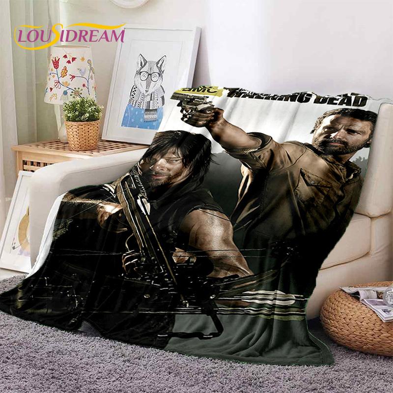 The Walking Dead Lincoln TWD Soft Blankets,Keep Warm Throw Blanket Comfortable Blanket for Picnic Beds Sofa Home Bedroom Gift