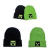 Minecraft Embroidered Knit Beanie With Windproof Breathable Material For Winter Wear