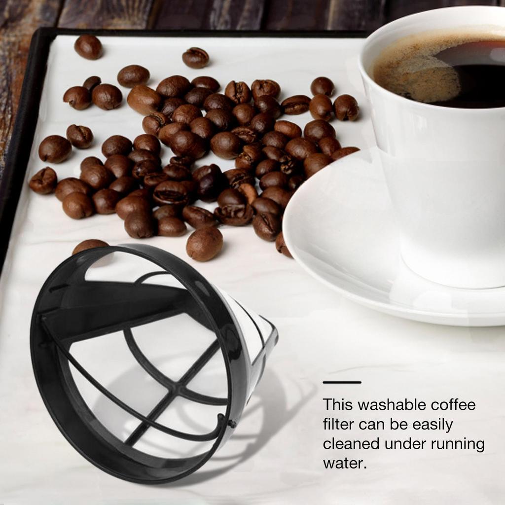 Mesh Coffee Filter Coffee Maker Basket Filter Cone Coffee Filters 4 Coffee Strainer for Ninja Coffee Bar Brewer Filters 8-12 Cup