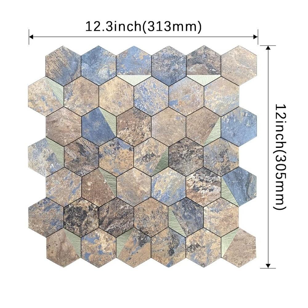 Self-adhesive 3D Stereo Wall Stickers Waterproof Brick Design Backsplash Wall Decals Moisture-proof Oil Proof