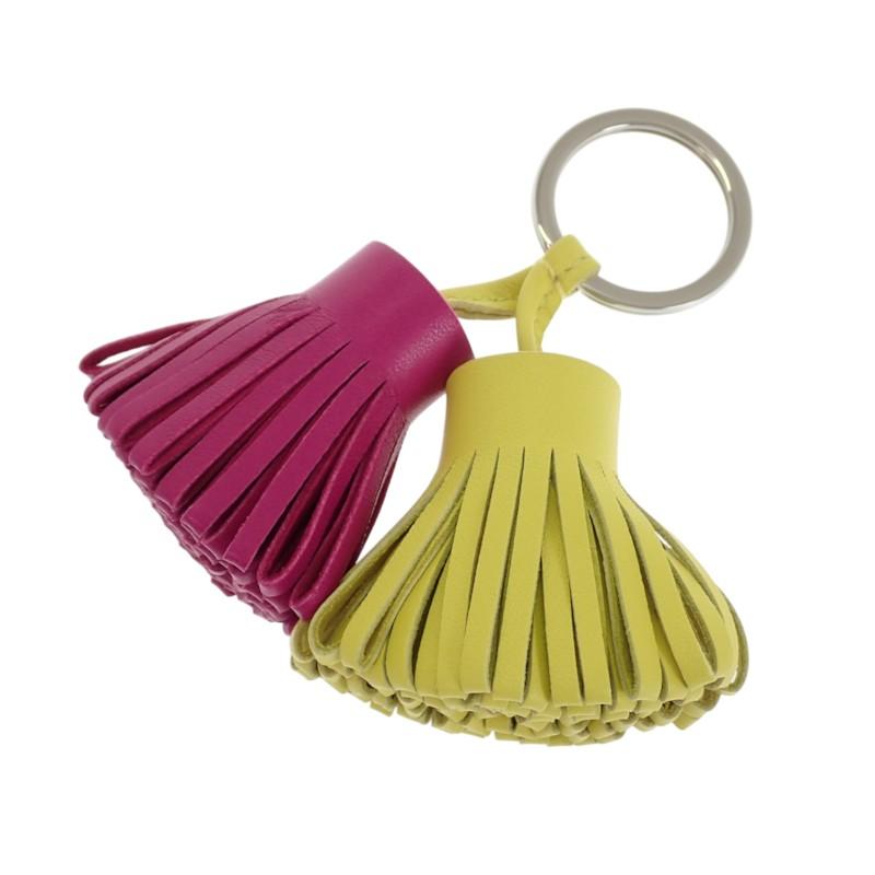 HERMES   Key ring Rose purple/lime Women