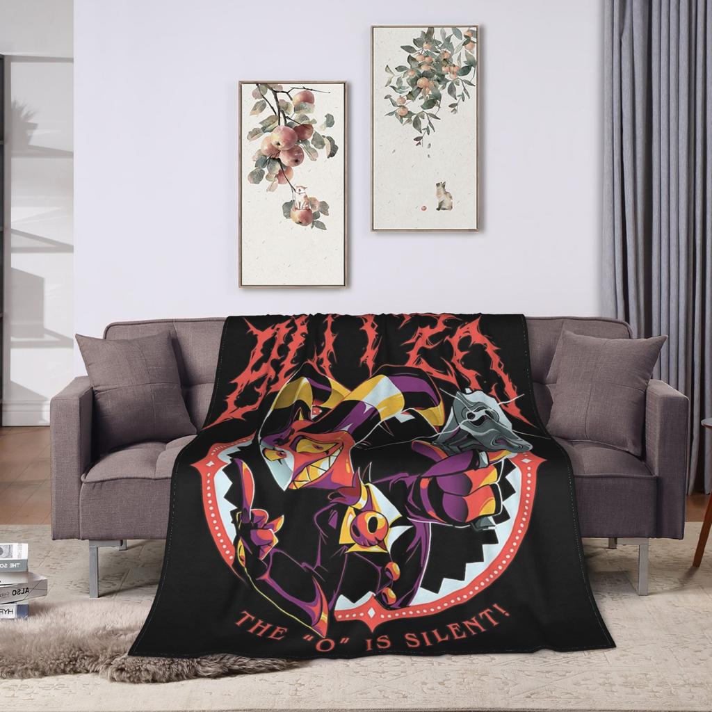 Hazbins Hotels Lucifer Anime Blanket Coral Fleece Plush Autumn/Winter   Super Warm Throw Blankets for Home Couch Bedspread